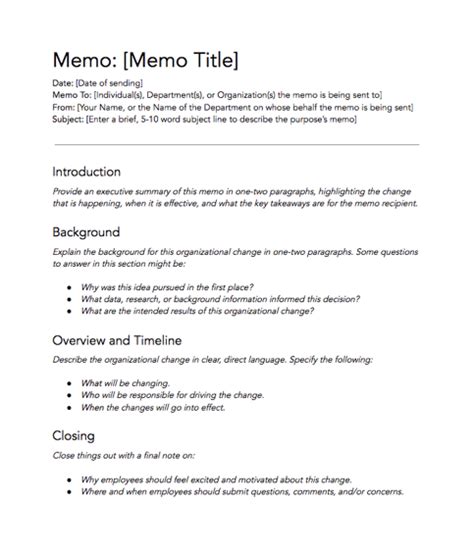 How To Write A Memo Template And Examples Design