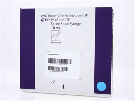 Bd Posiflush™ Iv Flush Normal Saline Filled Syringe 10ml 306553
