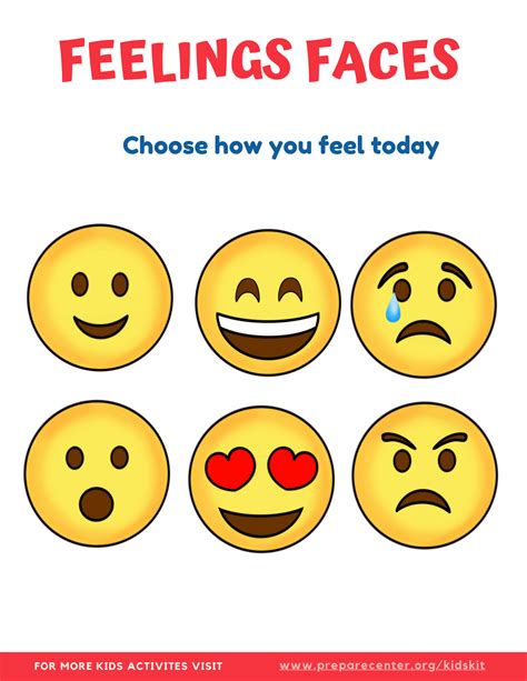 Free Printable Face Emotions Free Printable Download