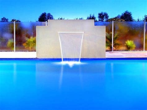 30 Modern Swimming Pool Waterfalls Designs
