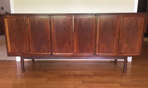 Vintage Mid-Century Six Door Walnut Credenza - EPOCH