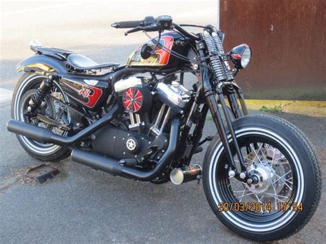 Check out the styling and features, see the models, and more. Sportster 48 Springer | Custom sportster, Sportster ...