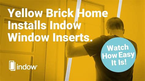 Diy Experts Yellow Brick Home Install Indow Window Inserts Youtube