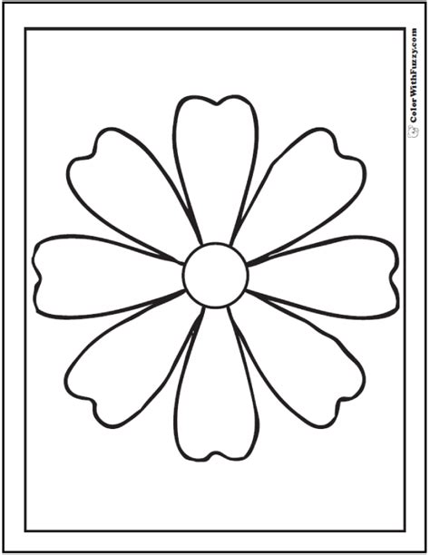 Printable Spring Flowers Coloring Pages