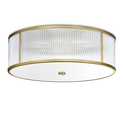 Like any other light, the bulbs require replacement from time to time. Harper 24" LED Round Glass Rod Flush Mount, Aged Brass ...