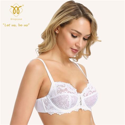 Wingslove Women S Full Coverage Non Padded Bra Soft Cup Floral Lace
