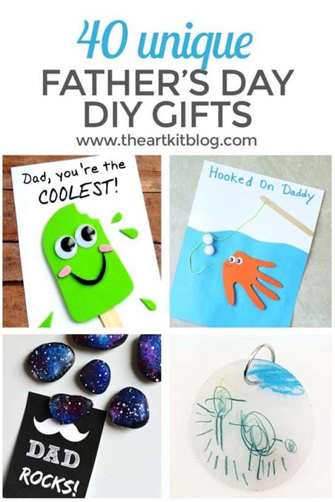 Creative ways to personalize father's day gift wrap. 40 DIY Unique Father's Day Gifts - Homeschool Giveaways