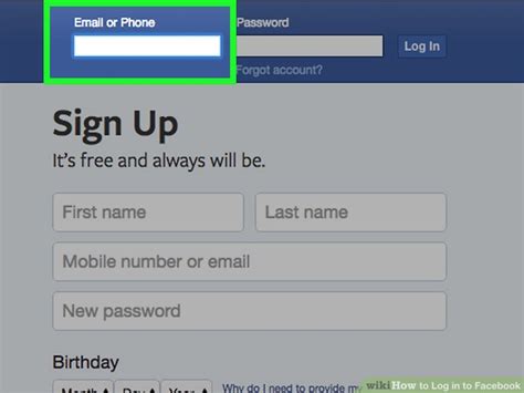How To Log In To Facebook 9 Steps With Pictures Wikihow