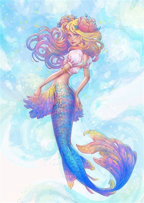 20 Adobe Illustrator Tutorials For Beginners Watercolor Mermaid