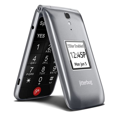 Jitterbug Flip Easy To Use Cell Phone For Seniors Graphite By