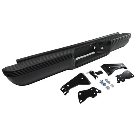 Black Rear Bumper For 1988 2000 Chevrolet Ck C1500 C2500 K1500 K2500