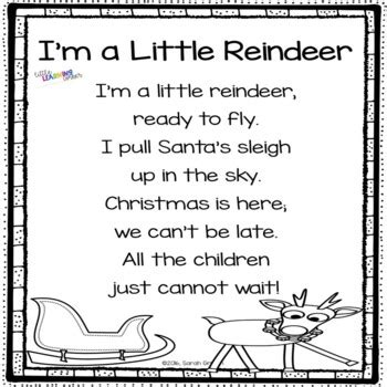 I'm a Little Reindeer - Christmas Poem for Kids by Little Learning Corner
