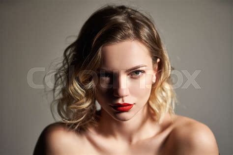 Closeup Of Naked Beautiful Woman Posing Stock Image Colourbox