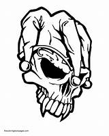 Coloring Skulls Jester Skull Adult Printable Adults Crossbones Tattoo Joker Drawing Sheets Face Template Graffiti Getdrawings Tattoos Teenagers Stencils Popular sketch template