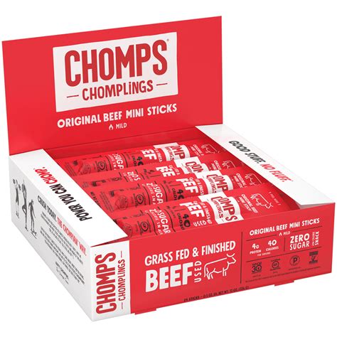 Gluten Free Mini Beef Sticks Chomplings Chomps