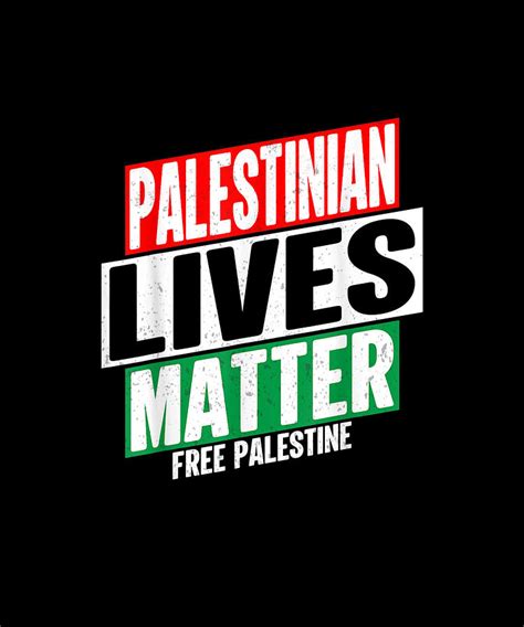 Palestinian Lives Matter Free Palestine Flag Gaza Drawing By Yvonne Remick