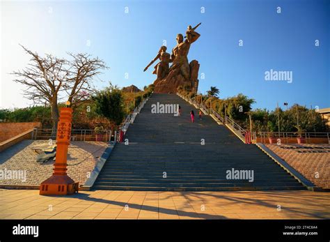 Statue Called Monument Of The African Renaissance Located In Dakar