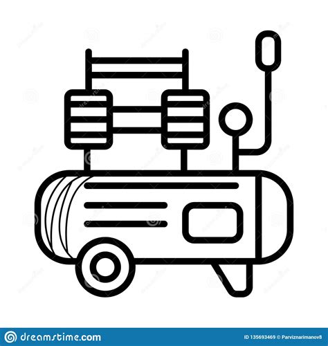 Download Air compressor icon stock illustration. Illustration of ...