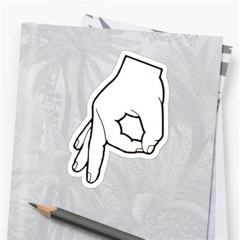 Gottem Hand Sign Trick Sticker By Rorthalos Redbubble
