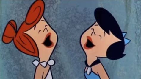 Wilma And Betty Laughing Flintstones