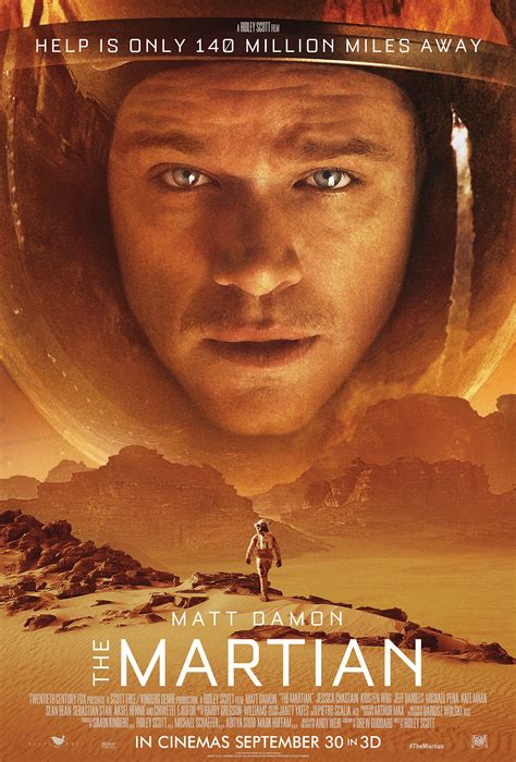 the martian new poster has matt damon castaway in space scifinow the world s best science