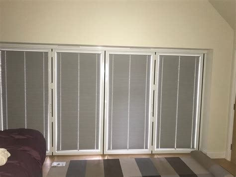 Pleated Blackout Blinds For Bi Fold Doors No Drilling Rtblinds