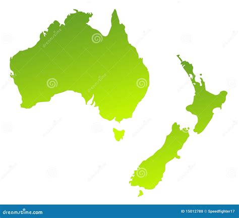 Austrália E Nova Zelândia Ilustração Stock Ilustração De Gradiente