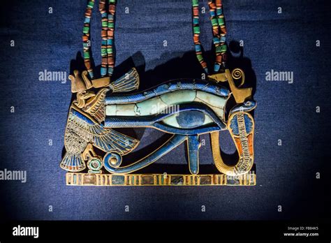 The Eye Of Horus Pectoral From The Tomb Of Tutankhamun At The Egyptian