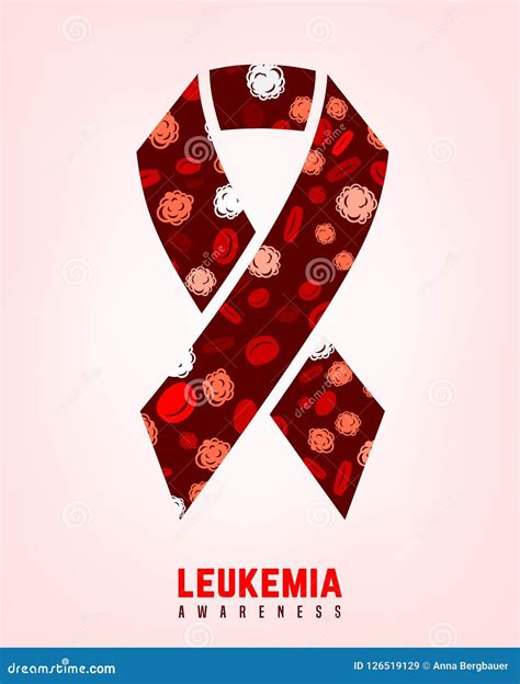 Leukemia Vertical Background Vector Illustration