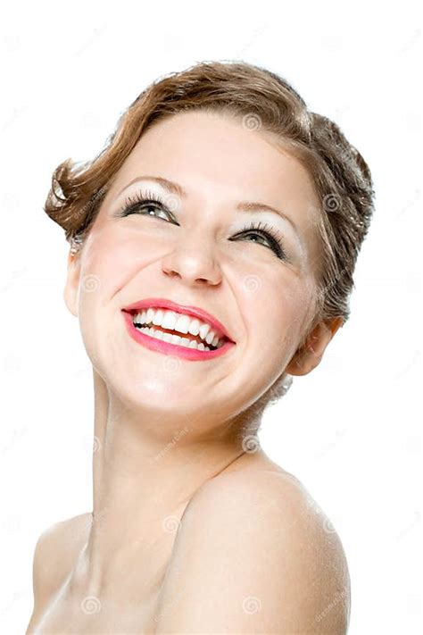 Portrait Of Very Happy Young Girl Stock Image Image Of Head Girl