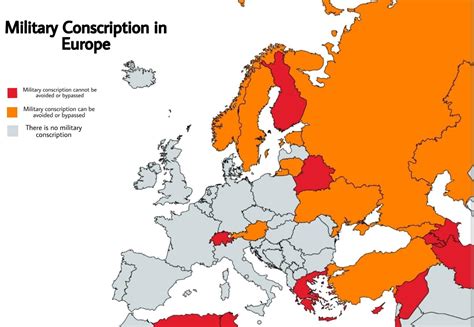 Military Conscription In Europe Mapporn Gambaran