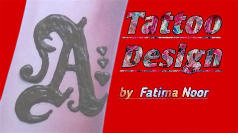 A Letter Henna Tattoo Latest Mehndi Tattoo Diy New Mehndi Tattoo
