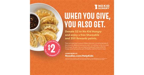 Noodles & Company Partners with No Kid Hungry to Continue the Fight