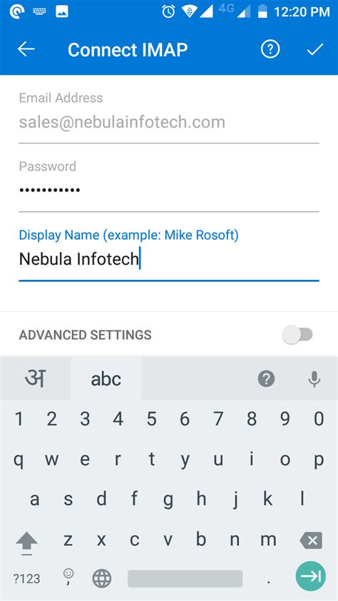 Email Configuration In Outlook Mobile Nebula Infotech Blog