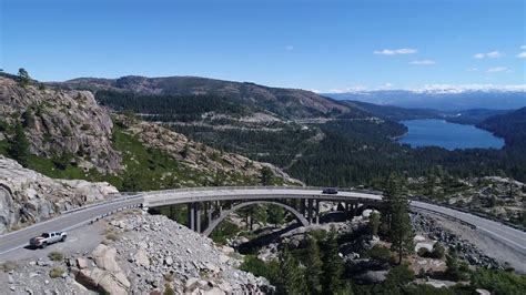 donner pass and the china wall 2017 ca hd 4k drone video youtube