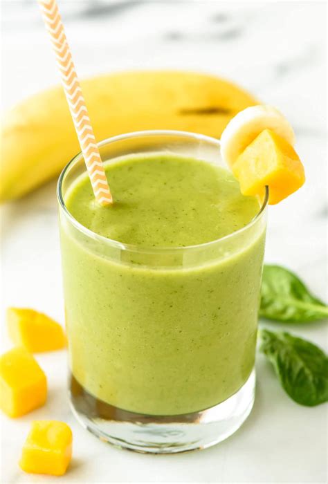Mango Smoothie With Spinach 4 Ingredients Wellplated Com Therecipecritic