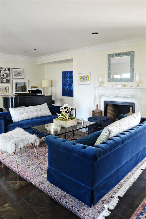 27 Navy Living Room Design Ideas - Decoration Love