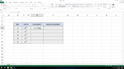 Cara Mudah Menghitung Rumus Akar Di Excel Untuk Pemula