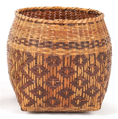 Lot 414 2 Native American Cherokee Rivercane Baskets Case Auctions