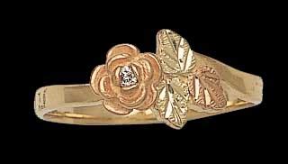 Landstrom's our unique specialty is custom diamond options for many of our engagement rings and wedding sets, performed by our gia graduate gemologist. Black Hills Gold Rose Ring with Diamond by Landstrom's