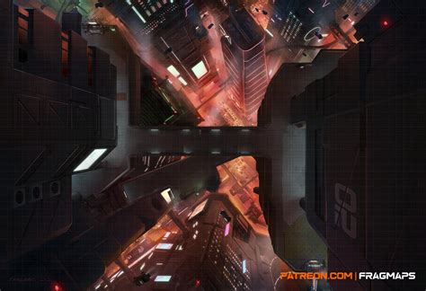 Skybridge Cyberpunk Battle Map Aadndforme