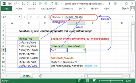 Excel Formula To Count Cells With Text Exemple De Texte
