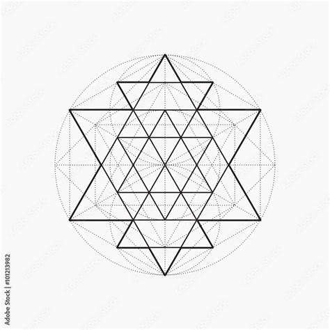 Geometric Shapes Line Design Triangle Sacred Geometry Abstract