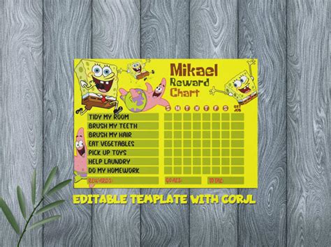 Make Kids Reward Chart For Your Kids And Etsy Shop By Naimatakhtar Fiverr