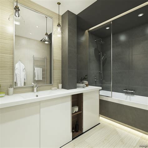 Modern Small Bathroom Designs Combined With Variety Of Tile Backsplash