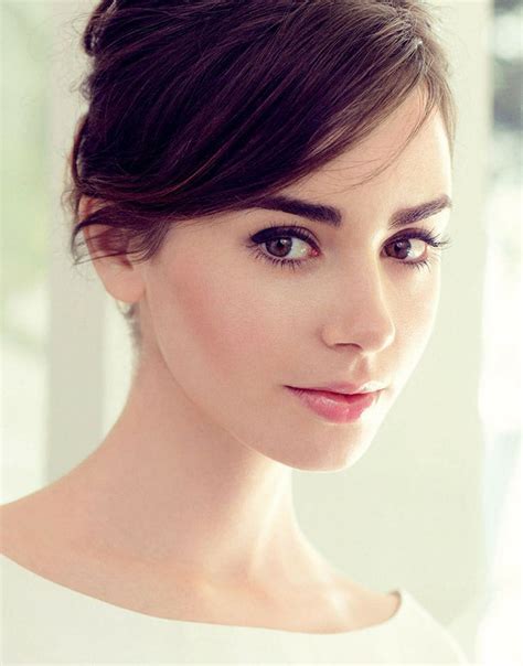 lily collins lily collins natural everyday makeup thick hair styles