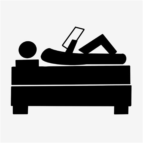 Lying Down Silhouette Png Transparent Lying Down Reading A Book