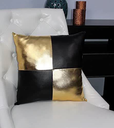 Maybe you would like to learn more about one of these? Amazon.com: Black and Gold accent decorative faux leather ...