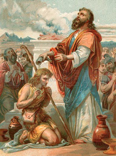 Samuel Anointing David King Of Israel Stock Image Look And Learn