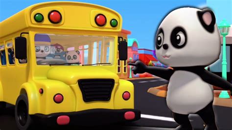 Ruedas En El Autobús Canciones Infantiles Bao Panda 3d Rhymes